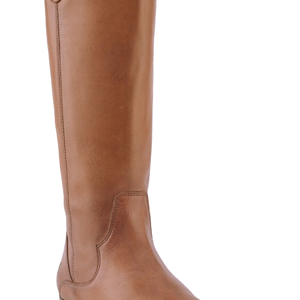 Classic Tall Brown Leather Riding Boot - Picture 4 of 8